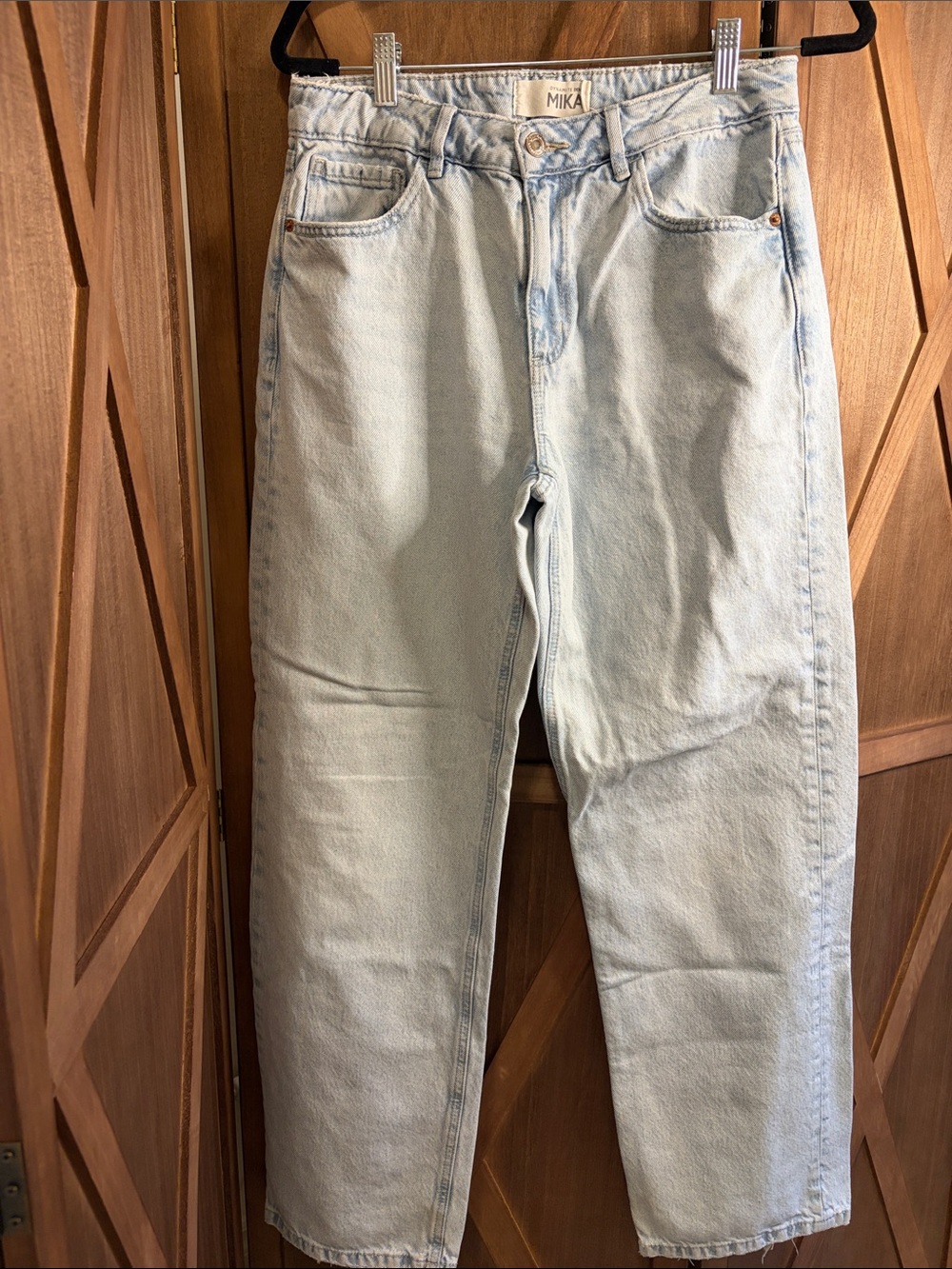 DYNAMITE Denim Mika Light Wash High-Rise Straight Leg Jeans SIZE 6 / 28